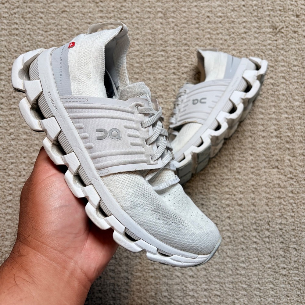 On Cloudswift Women 6.5 White Grey Running Shoes